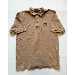 Size Large Port Authority Tan Polo Shirt United States Embassy Baghdad Crest